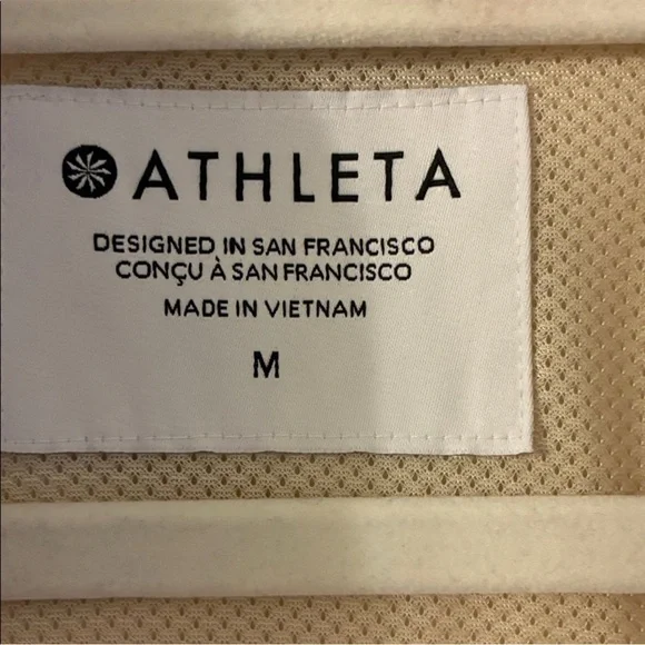 NWT NEW Athleta Luna Cream Trench Medium - Picture 6 of 8